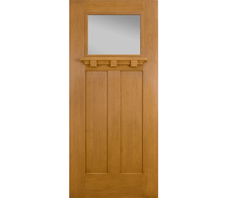 Lake Of The Ozarks Craftsman Light Fiberglass Entry Door